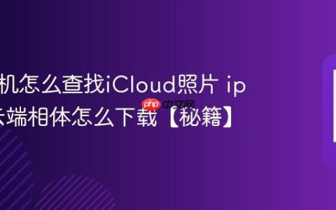 苹果手机怎么查找iCloud照片 iphone云端相体怎么下载【秘籍】