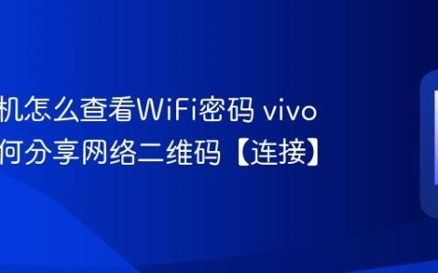 vivo手机怎么查看WiFi密码 vivo手机如何分享网络二维码【连接】