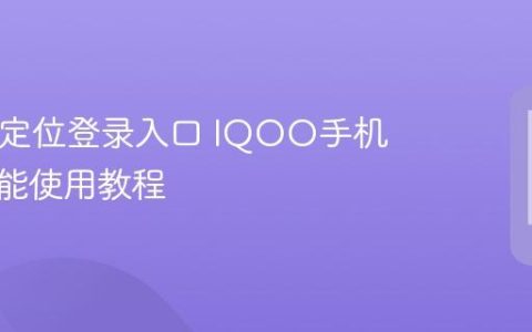 IQOO定位登录入口 IQOO手机定位功能使用教程