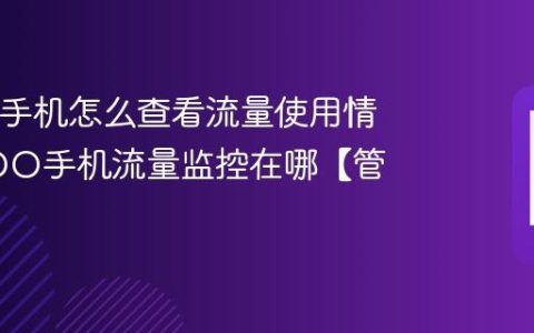 iQOO手机怎么查看流量使用情况 iQOO手机流量监控在哪【管家】