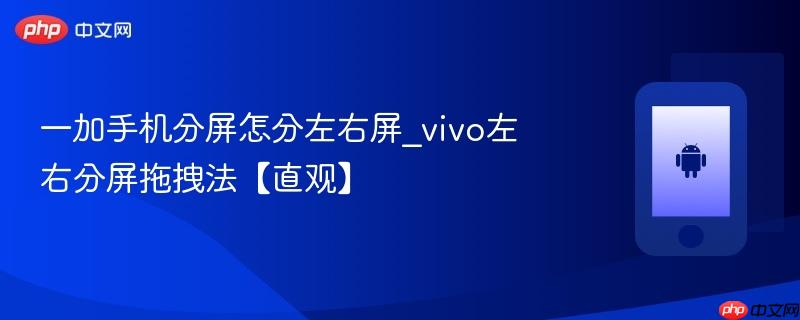 一加手机分屏怎分左右屏_vivo左右分屏拖拽法【直观】