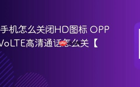 OPPO手机怎么关闭HD图标 OPPO手机VoLTE高清通话怎么关【设置】