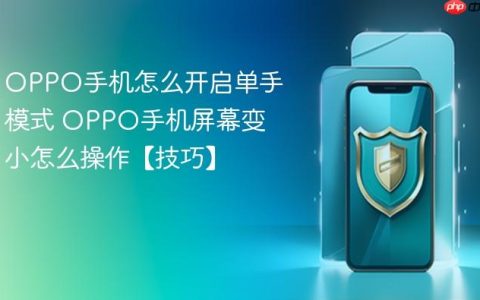 OPPO手机怎么开启单手模式 OPPO手机屏幕变小怎么操作【技巧】