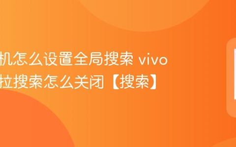 vivo手机怎么设置全局搜索 vivo手机下拉搜索怎么关闭【搜索】