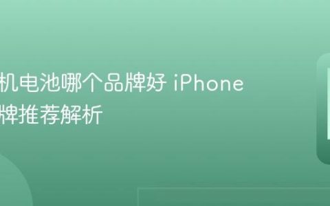 苹果手机电池哪个品牌好 iPhone电池品牌推荐解析