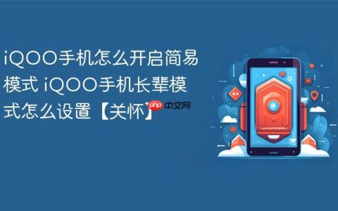 iQOO手机怎么开启简易模式 iQOO手机长辈模式怎么设置【关怀】