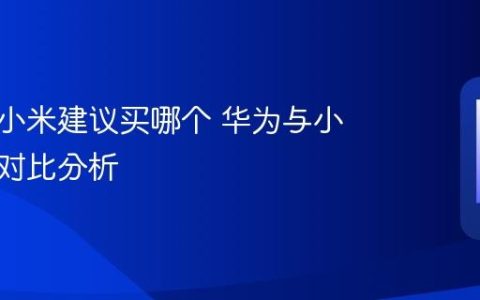 华为和小米建议买哪个 华为与小米选购对比分析