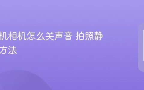 苹果手机相机怎么关声音 拍照静音设置方法