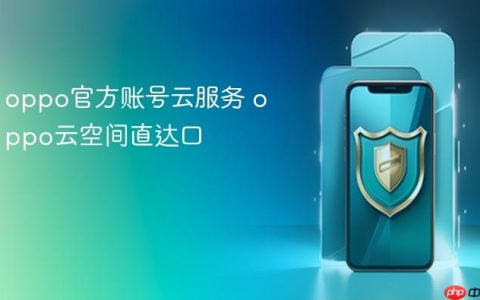 oppo官方账号云服务 oppo云空间直达口