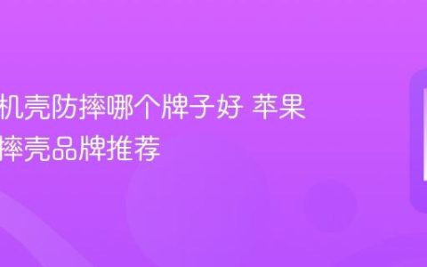 苹果手机壳防摔哪个牌子好 苹果手机防摔壳品牌推荐