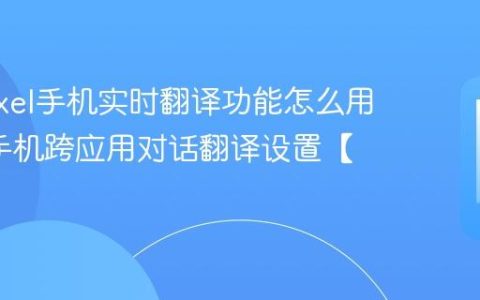 谷歌Pixel手机实时翻译功能怎么用​ Pixel手机跨应用对话翻译设置【步骤】