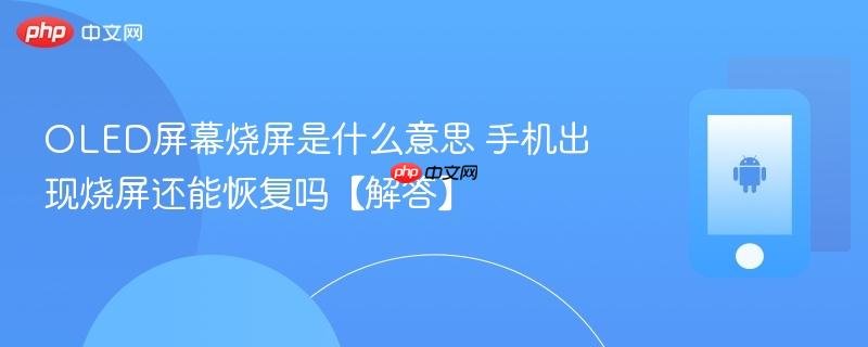 oled屏幕烧屏是什么意思 手机出现烧屏还能恢复吗【解答】