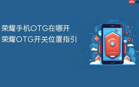 荣耀手机OTG在哪开 荣耀OTG开关位置指引