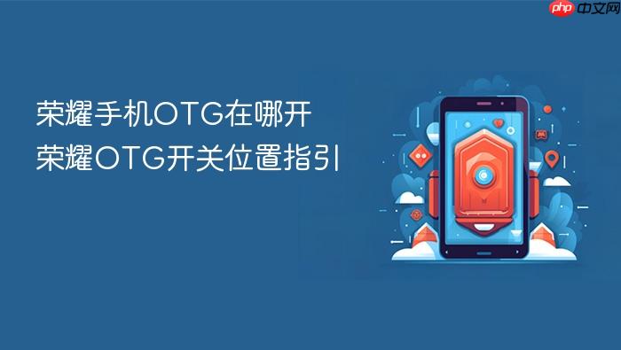 荣耀手机otg在哪开 荣耀otg开关位置指引