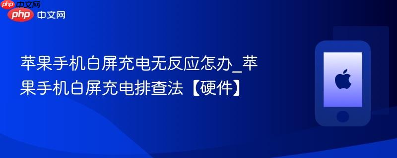 苹果手机白屏充电无反应怎办_苹果手机白屏充电排查法【硬件】