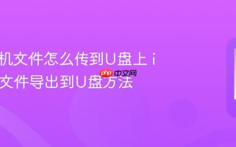 苹果手机文件怎么传到U盘上 iPhone文件导出到U盘方法