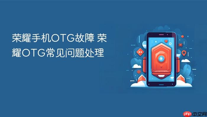 荣耀手机otg故障 荣耀otg常见问题处理