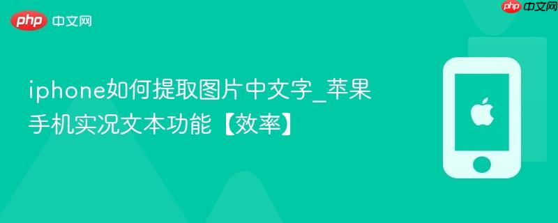 iphone如何提取图片中文字_苹果手机实况文本功能【效率】
