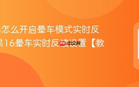 苹果16怎么开启晕车模式实时反馈?苹果16晕车实时反馈设置【教程】