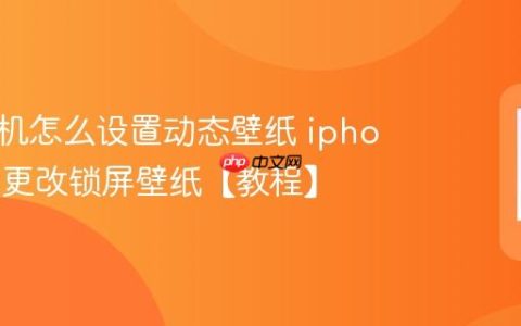 苹果手机怎么设置动态壁纸 iphone如何更改锁屏壁纸【教程】