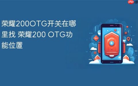 荣耀200OTG开关在哪里找 荣耀200 OTG功能位置