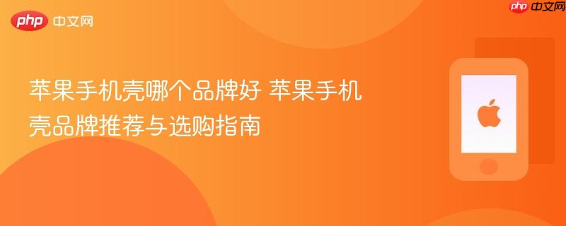 苹果手机壳哪个品牌好 苹果手机壳品牌推荐与选购指南