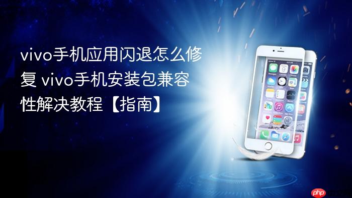 vivo手机应用闪退怎么修复 vivo手机安装包兼容性解决教程【指南】