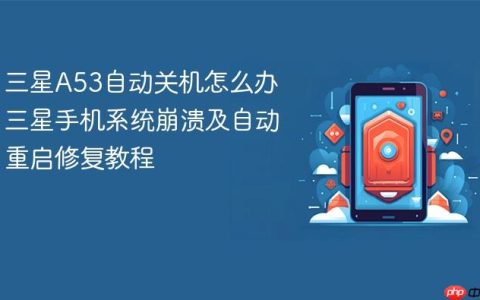三星A53自动关机怎么办 三星手机系统崩溃及自动重启修复教程