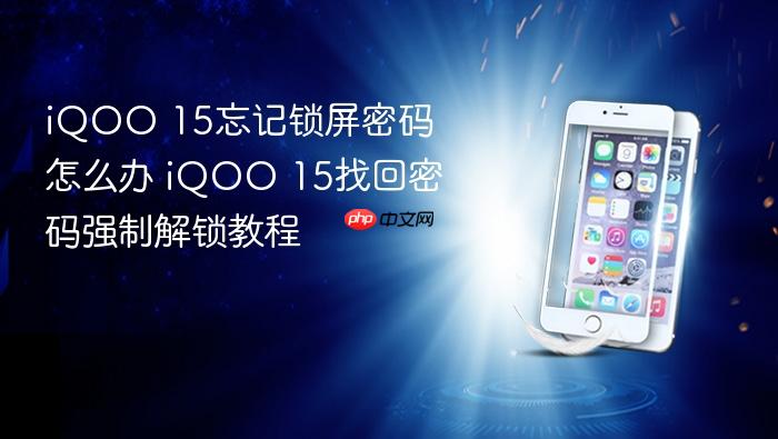 iqoo 15忘记锁屏密码怎么办 iqoo 15找回密码强制解锁教程