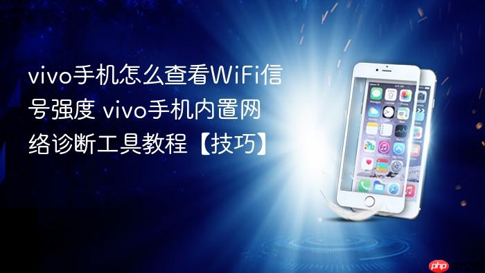 vivo手机怎么查看wifi信号强度 vivo手机内置网络诊断工具教程【技巧】