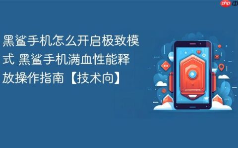 黑鲨手机怎么开启极致模式 黑鲨手机满血性能释放操作指南【技术向】
