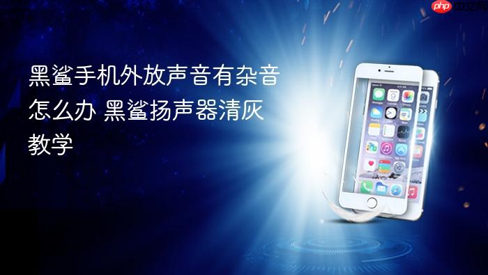 黑鲨手机外放声音有杂音怎么办 黑鲨扬声器清灰教学