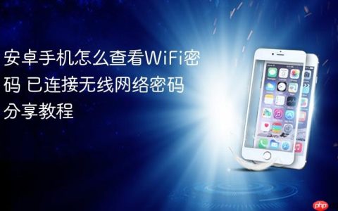安卓手机怎么查看WiFi密码 已连接无线网络密码分享教程