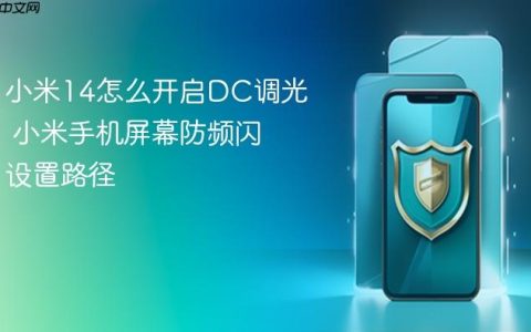 小米14怎么开启DC调光 小米手机屏幕防频闪设置路径