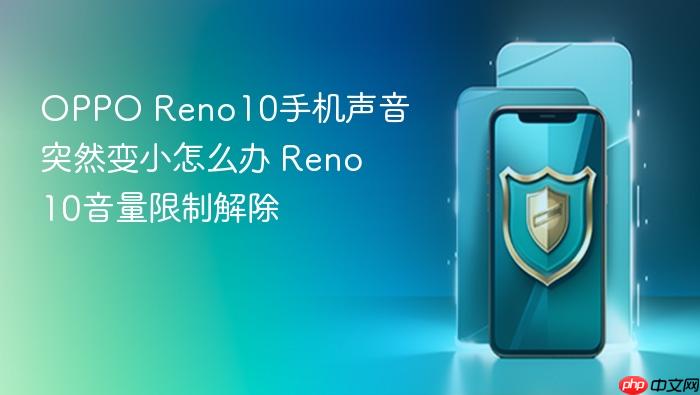 oppo reno10手机声音突然变小怎么办 reno10音量限制解除