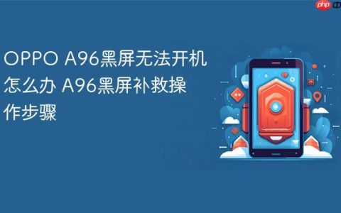 OPPO A96黑屏无法开机怎么办 A96黑屏补救操作步骤