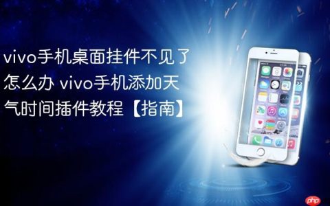 vivo手机桌面挂件不见了怎么办 vivo手机添加天气时间插件教程【指南】