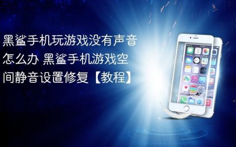 黑鲨手机玩游戏没有声音怎么办 黑鲨手机游戏空间静音设置修复【教程】