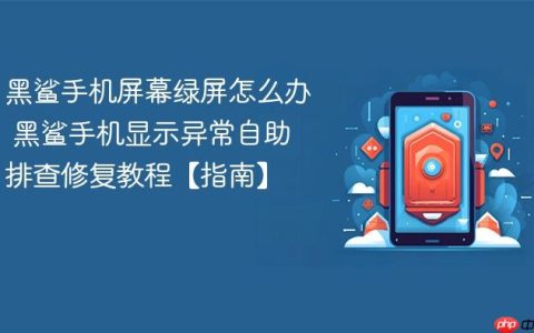 黑鲨手机屏幕绿屏怎么办 黑鲨手机显示异常自助排查修复教程【指南】