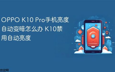 OPPO K10 Pro手机亮度自动变暗怎么办 K10禁用自动亮度