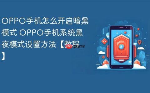 OPPO手机怎么开启暗黑模式 OPPO手机系统黑夜模式设置方法【教程】