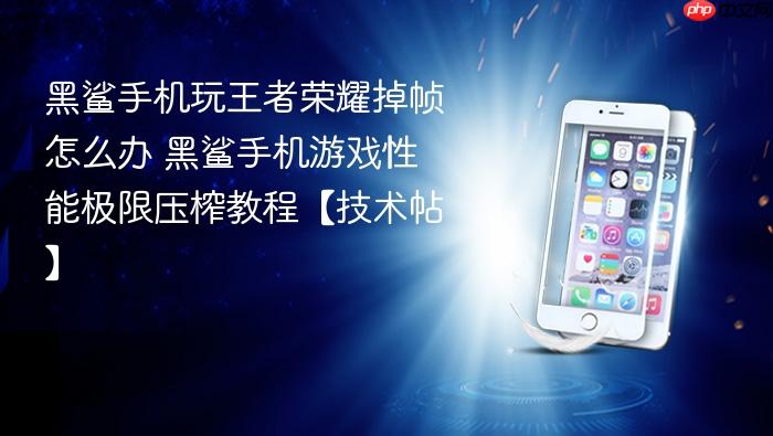 黑鲨手机玩王者荣耀掉帧怎么办 黑鲨手机游戏性能极限压榨教程【技术帖】