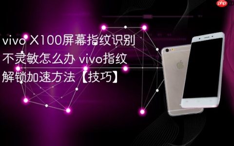 vivo X100屏幕指纹识别不灵敏怎么办 vivo指纹解锁加速方法【技巧】