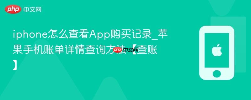 iphone怎么查看app购买记录_苹果手机账单详情查询方法【查账】