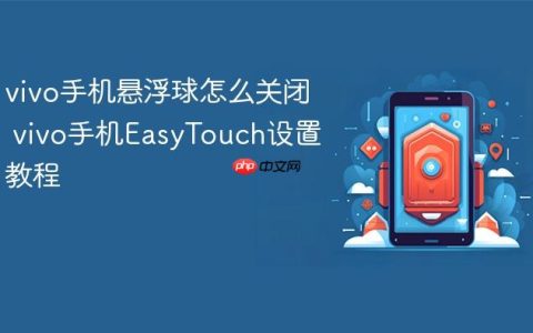 vivo手机悬浮球怎么关闭 vivo手机EasyTouch设置教程