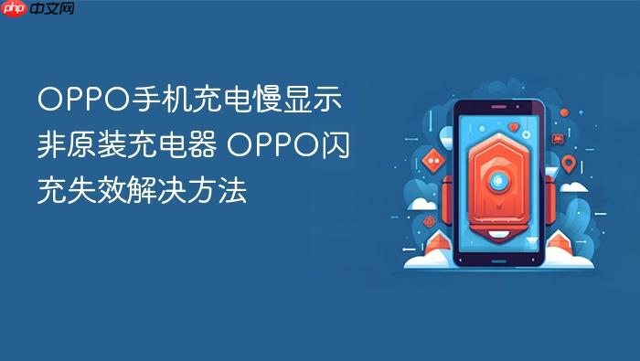oppo手机充电慢显示非原装充电器 oppo闪充失效解决方法