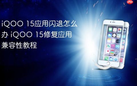 iQOO 15应用闪退怎么办 iQOO 15修复应用兼容性教程
