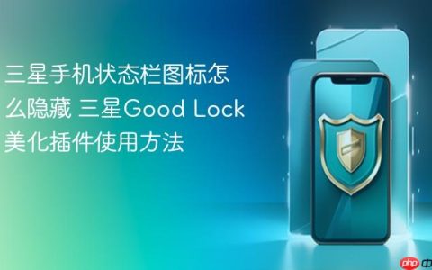 三星手机状态栏图标怎么隐藏 三星Good Lock美化插件使用方法