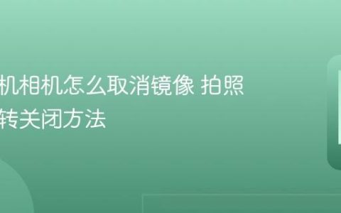 苹果手机相机怎么取消镜像 拍照镜像翻转关闭方法