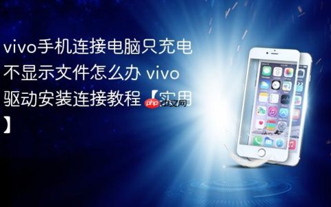 vivo手机连接电脑只充电不显示文件怎么办 vivo驱动安装连接教程【实用】